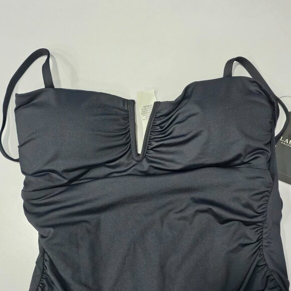 Lauren Ralph Lauren V-Wire One-Piece Swimsuit - Picture 6 of 11